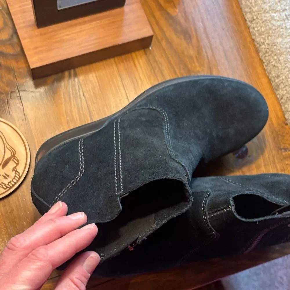 Black Suede Ankle Boots